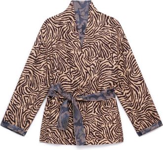 Maliparmi Double Trouble Jacket - Dames - Jas met riem - Beige - XL - Wol - Jassen