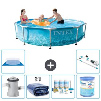 Intex Piscina Con Estructura Redonda - 305x76 Cm - 8-piezas S41383