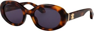 Roberto Cavalli Stijlvolle zonnebril Src 142M voor de zomer - Dames - Zonnebrillen - Bruin - 54 MM - Accessoires