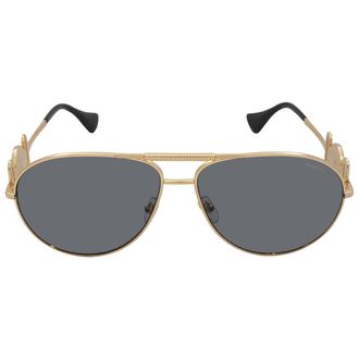Versace Gray Pilot Unisex Sunglasses VE2249 100281 65