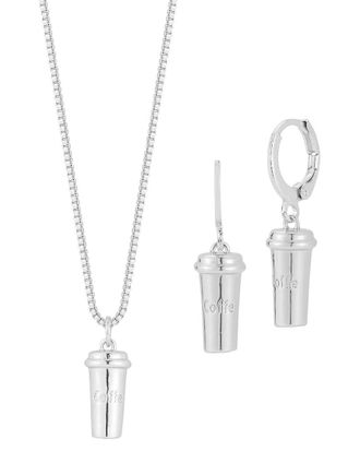 Sphera Milano Plated Necklace/Earring Set
