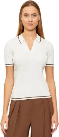 A|X Armani Exchange Polo Shirt van technische stof - Dames - Polos - Wit - M - Tops