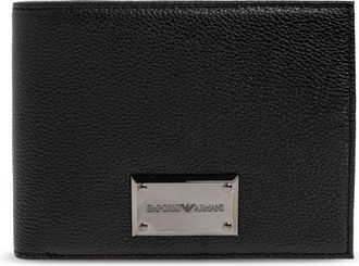 Emporio Armani Milano Portemonnee - Heren - Portefeuilles - Zwart - ONE Size - Leer - Accessoires