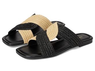 Nine West Quara Womens Dress Sandals Black/Natural : 7.5 M, Rubber/Synthetic