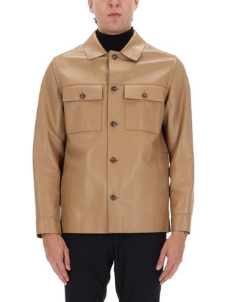 BOSS C-Malid Faux Leather Regular Jacket