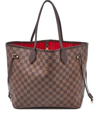 Louis Vuitton Neverfull MM tote bag - women - Calf Leather/Canvas - One Size - Brown