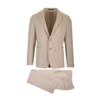 Tagliatore Montecarlo Dress - male - Tagliatore - Single Breasted Suits - Beige - XL - Suits