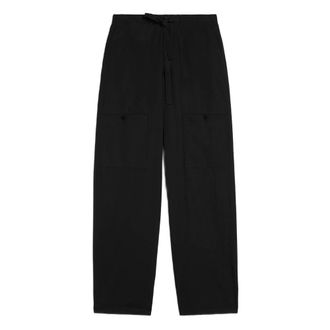 Jil Sander Wide Trousers, male, Black, Size: L 001 Pantalone