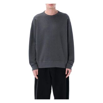 Ymc You Must Create Grey Knitwear Brushed Cotton Top