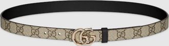 Gucci Reversible GG Marmont Thin Belt, Size 100