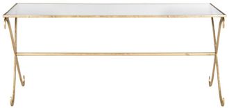 Safavieh Mesa de coctel de hierro/cristal oro