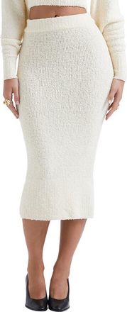 House of CB Mishka Bouclé Skirt in Cream at Nordstrom, Size X-Small