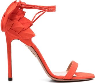 Aquazzura Sandali Hibiscus 105mm - Rosso