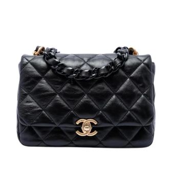 Chanel Pre-owned Flap Shoulder Bag - Dames - Pre-owned - Zwart - Maat: ONE Size Leer
