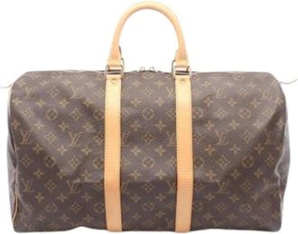 Louis Vuitton Vintage, unisex, Bruin, ONE Size, Leer, Pre-owned Boston bag