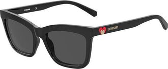 Love Moschino MOL057/S 807/IR Womens Sunglasses Black Size 54