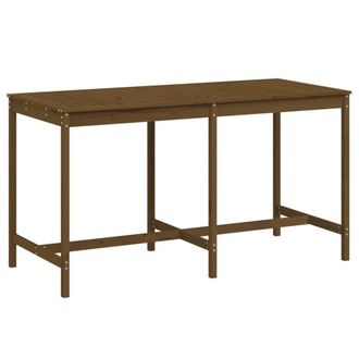 Berkfield Home Garden Table Honey Brown 203.5x90x110 cm Solid Wood Pine