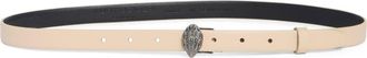 Kurt Geiger Eagle Buckle Leather Belt in Sand at Nordstrom Rack, Size Large/x-Large