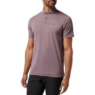 Travis Mathew The Heater Solid Short Sleeve Performance Polo in Moonscape at Nordstrom, Size Xx-Large