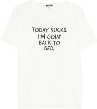 R13 Tops, Dames, Wit, XS, Today Sucks T