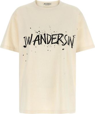 J.W.Anderson Circular T-shirt - Dames - T-shirts - Beige - S - Katoen - Tops