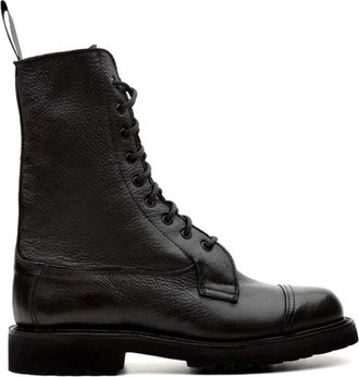 Trickers Lucia Boot - Dames - Veterlaarzen - Bruin - 37 EU - Leer - Schoenen