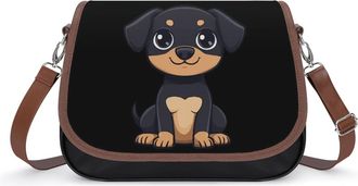 Generic Dachshund Dog Cute Small Womens Crossbody Bags Shoulder Handbag with Adjustable Strap for Travel