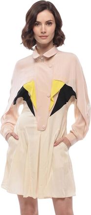Stella McCartney Light Pink Color Block Mini Dress