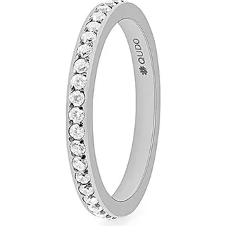 Qudo Spacer Ring Eternity Small - Crystal in Silver at Nordstrom, Size 7.5