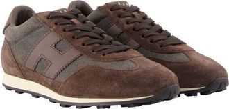 Hogan Mens H699 Allacciato H Sneaker Brown Calfskin