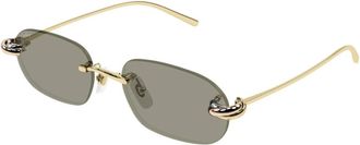 Cartier Trinity Zonnebril - unisex - Accessoires - Geel - Maat: 55 MM