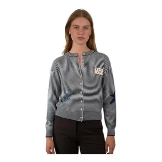 Max Mara Dames, Truien, Veelkleurig, Maat: M Katoen
