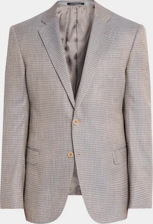Emporio Armani Men & apos;s G Line Wool Houndstooth Single-Breasted Sport Coat