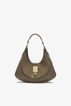 Ganni Green Large Kat Bag in