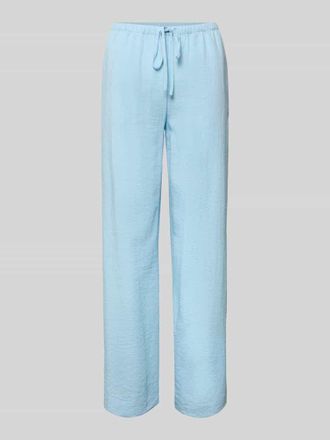 Moss Copenhagen Straight Fit Hose aus Viskose-Mix Modell Daria in Hellblau, Gr&ouml;&szlig;e XL