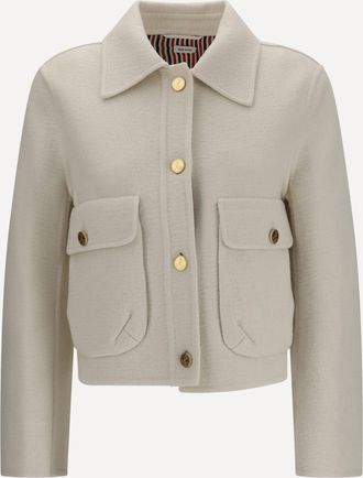 Thom Browne Wool and cashmere bell-sleeve Jacket Female 44