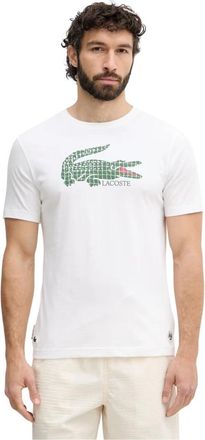 Lacoste T-shirt - Heren - T-shirts - Wit - M - Katoen - Tops