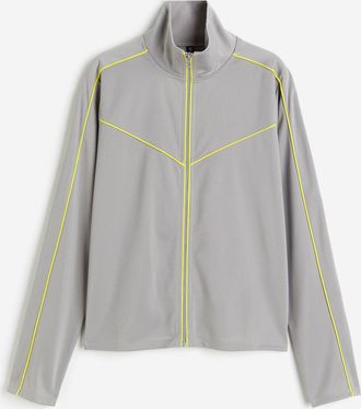 H&M Trainingsjacke mit Paspeln - Grau