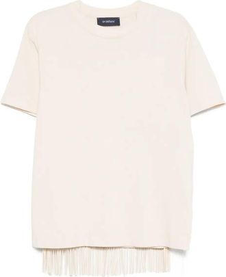 Sportmax Top con frange - Toni neutri