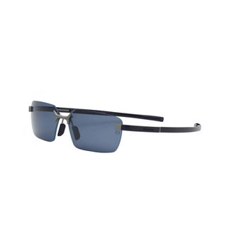 Tag Heuer Sunglasses, unisex, Gray, 60 MM, Silver Flex Rectangular Sunglasses