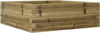 vidaXL Vidaxl - Jardinera De Madera De Pino Impregnada 70x70x23 Cm