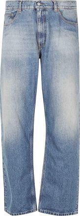 Maison Margiela Blue Straight-Leg Cotton 5-Pocket Jeans