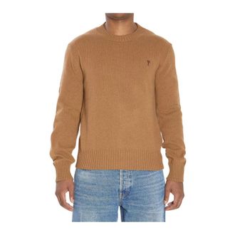 Ami Heren, Truien, Bruin, Maat: XL Wol