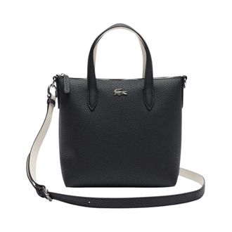 Lacoste Anna Mini Tote - Dames - Tassen - Zwart - Maat: ONE Size Piqu&eacute;