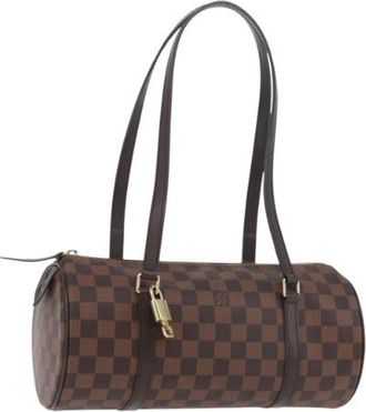 Louis Vuitton Pre-owned Stoffen Handtas - Dames - Vintage Handtas - Bruin - ONE Size - Vintage