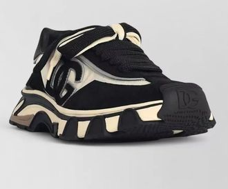 Dolce & Gabbana nylon suede leather sneakers chunky sole