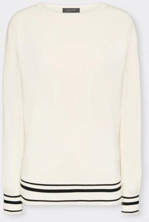 Elena Miro Top in viscosa lavorato a punto compatto - - Knitwear - Donna - Beige - M