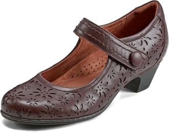 Rockport Womens Alesia Leather Dress Shoes In Dark Red