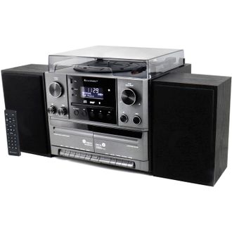 Soundmaster Centro De M&uacute;sica Est&eacute;reo Mcd5600 Con Radio Dab+/fm, Cd/mp3, Tocadiscos, Doble Cassette, Usb, Bluetooth