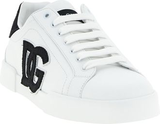 Dolce & Gabbana Mens Bicolor Calfskin Low Top Sneakers